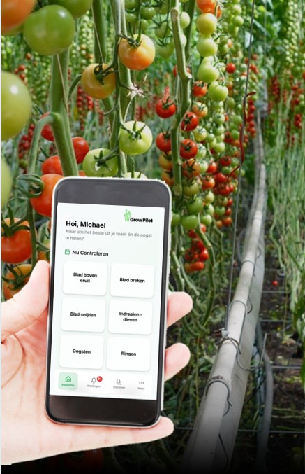 GrowPilot app in de kas